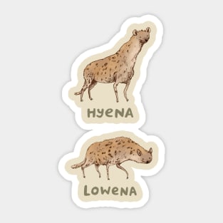 Hyena Lowena Sticker